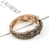 Bangle Sunspicems Vintage Turkish Grey Crystal Women Ethnic Wedding Jewelry Antique Gold Color India Bridal Gift