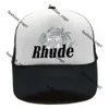 RHUDE CAP GREEN MESH PATCHWORK BASEBALL CAP MEN WOMETHERYユニセックスRHUDEコレクション