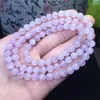 Figurines décoratives 6 mm Kunzite Naturel Bracelet Bracelet Gemone Round Perle Crystal Guérison Bijoux 1PCS