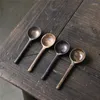 Coffee Scoops tenuta a mano vintage Ceramica manico lungo per la casa grossolana