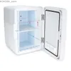 Congélateur 6L Mini Frozen Beauty and Skincare Refrigerator Glass Porte de verre 10.6 X11.7 X7.7 VIBRATION DU SIFFICATION FONCTIONNAIRE GRATUIT Y240407