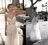 Gali Karten 2019 Sexig Sheer Wedding Dresses Lace V Neck Bohemian Bridal Bowns A Line Backless Sexy Summer Beach Wedding Dress6227889