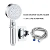 Sets High Pressure Shower Head 5 Modes Adjustable Shower Head with Hose Water Saving One Key Stop Spray Nozzle Bathroom Accessories