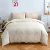 Sängkläder sätter 2/3st Böhmen högkvalitativ täcke täcke set cutblommor solida tröstare lyxiga täcke vuxna slipning borstad hemtextil