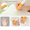 Stelt schattige potloodset cartoon positieve houding pen kinderen correctie grip automatisch terug naar schoolcadeau