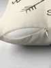 Pillow Compass - Tampa retangular de arremesso natural para sofá decorativo