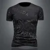 Fake Summer New High-End Quality Silk Cotton Mens Trend Kort ärm T-shirt QT6012AFD992 HLJ9