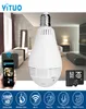 960P 360 -graders trådlös IP -kamera WiFi Fisheye Bulb Camara CCTV 3D VR Cameras Audio Panoramic Smart Home Security Yituo5209075