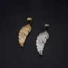 Nouvelle arrivée Hip Hop Jewelry Wing Shape Design Pendentif 925 Sterling Silver Pass Diamond Test Moisanite Pendant pour collier