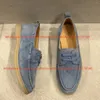 Casual Shoes Classic Suede Lace Up Loafers Flat Bottomed Single Reverse Cresatile Overdimensionerad Lazy Bean