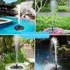 Trädgårdsdekorationer LED Solar Fountain Färgglada ljus solenergi med intelligent automatisk laddningsvattentät design lätt för mini