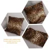 Almofado 2 PCs Capas de sofá de caixa de luxo de leopardo decoram fronhas decorativas