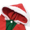 Vêtements pour chiens vêtements de Noël animaux de compagnie chats hiver chihuahua cug costume chaud santa claus festif manteau à capuche votants de chiot