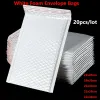 Envoyez des enveillages 20pcs Bubble Enveloppes Sac imperméable en mousse blanche Bubble Mailers Sac enveloppe d'expédition