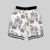 Mens shorts verão harajuku homens bandana padrão moda hip hop marca de calça curta calça elástica wais man calças casuais