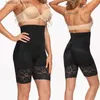 Shaper de barriga de barriga de cintura shorts shorts shapewear para mulheres de coragem de cintura alta renda de renda de bumbum renda de modelagem sem costura sob os vestidos L2447