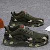 Casual Shoes Men Breattable Camouflage Sports Tjock Bottom Round Toe Trainers Pet Bete Lightweight Non-Slip Sneakers