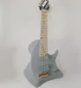 Rare 8 corde Tosin Abasi Animali Leader firma Grey Electric Guitar Guitad Frets Ali di tastiera Ebano di palissandro in legno 8240212