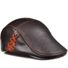 Chapeaux de rastitude avare ry990 masque d'hiver Headwear Black Black Beret Genuine Cuir 56-60 cm adapté à la couture des chapeaux de fantaisie Q240403