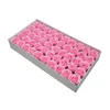 Decoratieve bloemen 50 stks 4 lagen Soap Geurende rozenbloem Essentiële bruiloft Valentijnsdag Gift Handhaving Home Decor