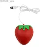 Ratos USB Cabo mouse doce Strawberry Fruit Gift USB PC Optical Mouse Y240407