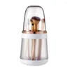 Bouteilles de rangement R2JC Boîte de pinceau de maquillage transparent avec couvercle Cosmetic Cur crayon de beauté Bodet