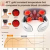 Full Body Massager CkeyiN Electric Neck Massager EMS Pain Relief Pulse Cervical Acupressure Massage Shoulder Relaxation Device Hot Compress 240407