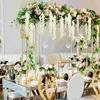 Fleurs décoratives 12pcs suspendues à la glycélière artificielle inodore ratta guirlande pour le jardin de mariage roses noires
