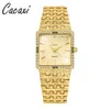 Cacaxi Hot Selling Square Feminino Live New Fashion Green Diamond Watch A247