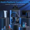 Cell Phone Earphones Picun PG-01 Wireless Gaming Headset for PC PS5 PS4 MacBook 2.4Ghz Bluetooth Headphones with Microphone for Laptop Y240407