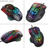 MICE G550 Game Mouse 8 -knop RGB Glow Wired Mouse Esports 6400DPI Gaming Mice Y240407