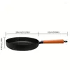 PANS 1PC Home Frying Pan Nicht-Stick-gebratenes Eiersteak Edelstahlschmiede für Induktionskocher Gasherd geeignet