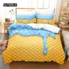 Eis Bettwäsche Set Duvet Cover Set 3D Bettwäsche Digital Druckbett Leinen Queen -Size -Bettwäsche Set Fashion Design 240329