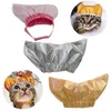 Dog Apparel Cat Shower Cap Waterproof Universal Pet Hat For Bath Comfortable Adjustable Hats Supplies Pink S/L