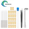 CPUs Kingroon Nozzle Cleaning Needle 8 E3d Nozzle Cleaning Tool Kit Removal Clean Nozzle Wrench Tweezer 3d Printer Part Cr10 Ender