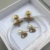 MAN WOMENS Earings Jewelery Fashion Party Dangle Earring Classic Pearl Earrings Stud Heart Vintage Ohrringe Gold Plated Designer Cjeweler
