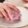 Mice Pink Silent LED Optical Game Mice 1600DPI 2.4G USB Wireless Mouse for PC Laptop Y240407