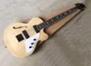 5 strängar Natural Wood Color Electric Bass Guitar med semihollow bodywhite pickguardrosewood fretboard med svart bindning5906232