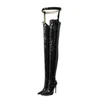 Boots Mkkhou Fashion Hip 2024 острый сексуальный 12,5 см высотой каблук по шесту для танцев в полюсе размеры 37-47