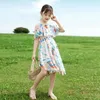Summer 2 To 12 Years Old Casual Dress for Girls Chiffon Childrens Clothing Fashion Party Princess Dresses Baby Kids Clothes 240325
