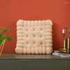 Oreiller réel vie de biscuit forme en peluche douce chaise créatrice de cartouche auto-tampon de siège décoratif biscuit tatami canapé