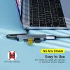Мыши USB C Hub Type C Splitter к Hdmicabatible 4K Thunderbolt 3 USB C Dock Station Adapter для Book Air M1 iPad Pro Pro