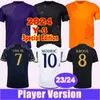 23 24 Alaba Vini Jr。 Kroos Playerバージョンメンズサッカージャージ2024 Y-3ベリンガムモドリックロドリゴカマビンガバルベルデホーム