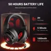 Cell Phone Earphones EKSA E900BT Wireless Gaming Headset with ENC Mic Bluetooth Gamer Headphones 7.1 Surround Sound Gamer Headset for PC PS4 PS5 Xbox Y240407