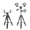 Monopods Zomei Live Tripod Selfie Stands Accessoires Telefoonhouder Clips Platform voor smartphone/iPad/DSLR -camera/live uitzendingstatief