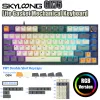 Gadgets Skyloong GK75 Mekaniskt tangentbord RGB Hot Swappable Optical Yellow Switches Kred PBT KeyCap Wired 75% Lite Packning Win/ Gaming