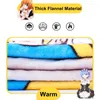Blankets Customized DIY Print Anime Blanket Custom Bedspread Flannel Throw Sofa Cartoon Cute Winter Bed