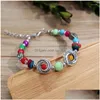 Charmarmband färgade stensträng Nepal Special Holiday Forest Yunnan Etnic Style Retro Armband Gifts for Women in Drop Delivery DHQFB