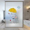 Pegatinas de ventana dibujos animados de vidrio personalizado para ventanas de baño transparente opacos anti-peaping y sombreado calcomanías de películas esmeriladas