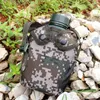 Vattenflaskor 1 Ställ in flaskan Aluminiumlegering 1L Canteen Kettle för camping vandring överlevnad